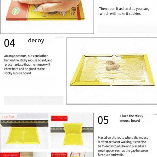 Computer Mouse Sticky Large size mouse sticky mouse board with strong adhesive, super strong ...