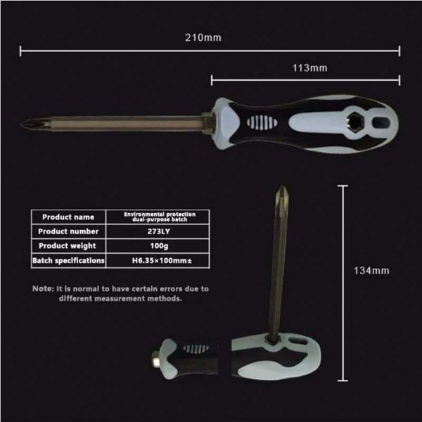 Scalable Dual Purpose Screwdriver Phillips Slotted Magnetic Screw ...