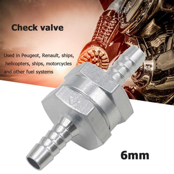 Aluminium Alloy Fuel Non Return Check Valve One Way Petrol Diesel for ...