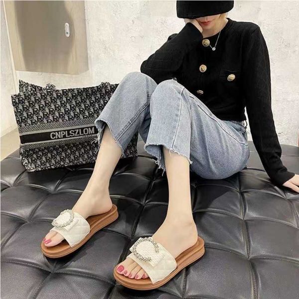 Casual Beach Shoes Popular Women's Bow Knot Outer Flip Flop Non