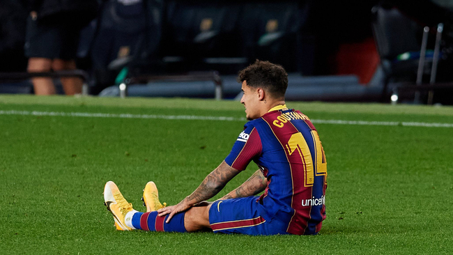 ខ្សែបម្រើ Philippe Coutinho រងរបួស