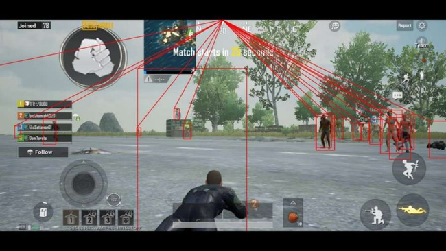 PUBG Mobile ကိုဟက်ခ်ထားပြီးမြင်ရပုံ