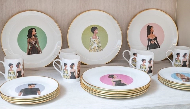 កន្លែងតាំងចានរបស់ Kris Jenner