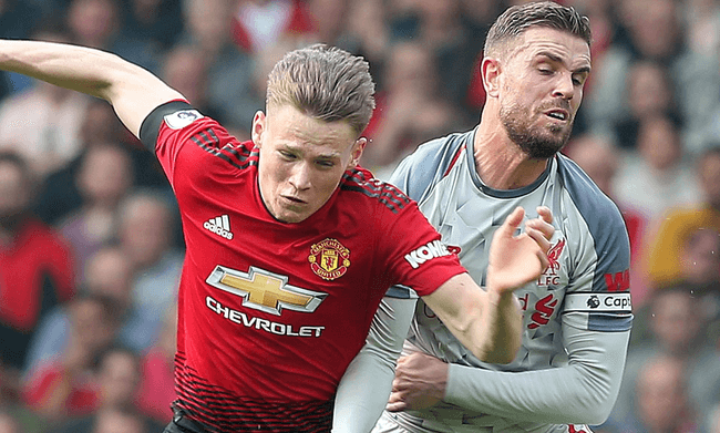  កីឡាករ Scott McTominay និង Jordan Henderson