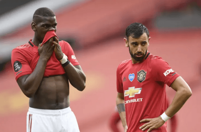  ខ្សែបម្រើ Paul Pogba និង Bruno Fernandes