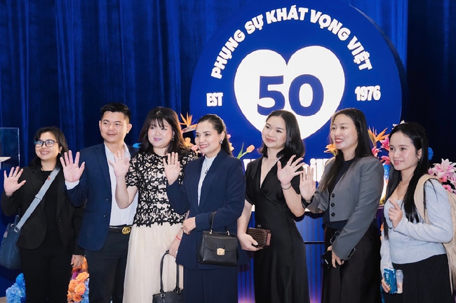 Cambodian guests at the V50 exhibition and gala night in Ho Chi Minh City.