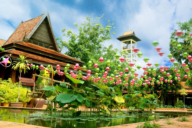 ទិដ្ឋភាពនៅក្នុងភូមិវប្បធម៌កម្ពុជា