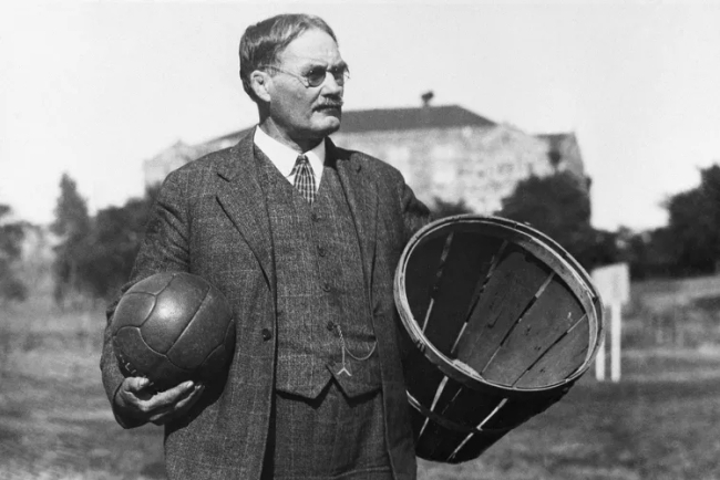 &nbsp;James Naismith နှင့် ပထမဦးဆုံးသောဘတ်စကတ်ဘောခြင်းနှင့်ဘောလုံး