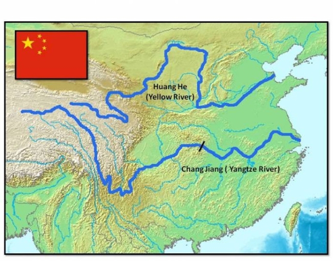 ទីតាំងទន្លេ លឿង 