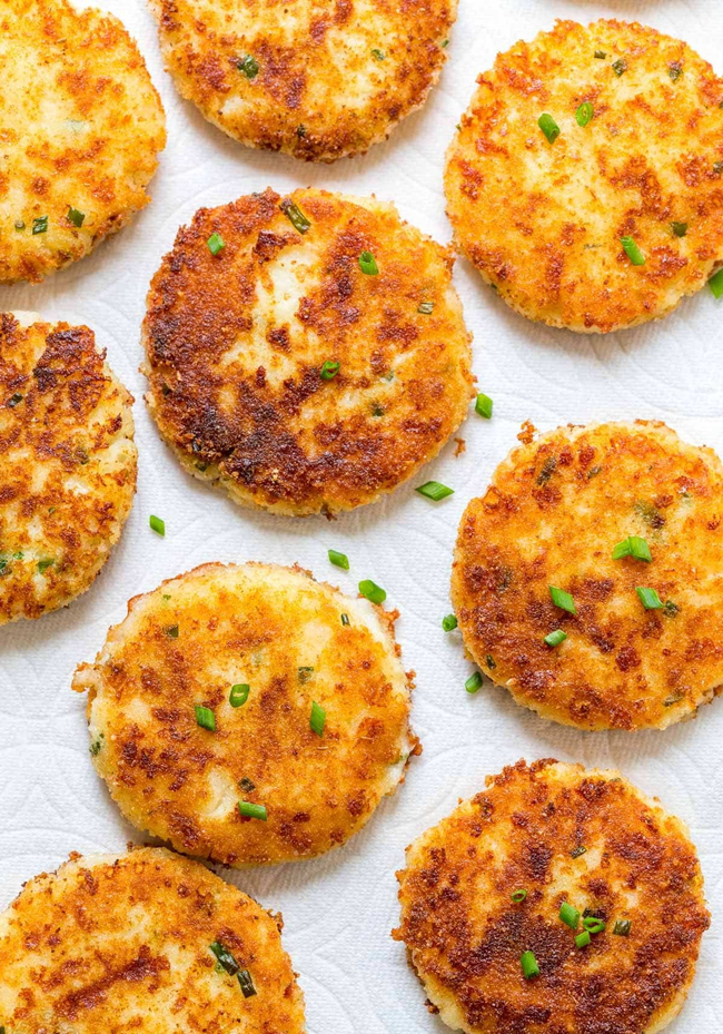 នំដំឡូងផេនខេក (Potato Cheese Pancake)
