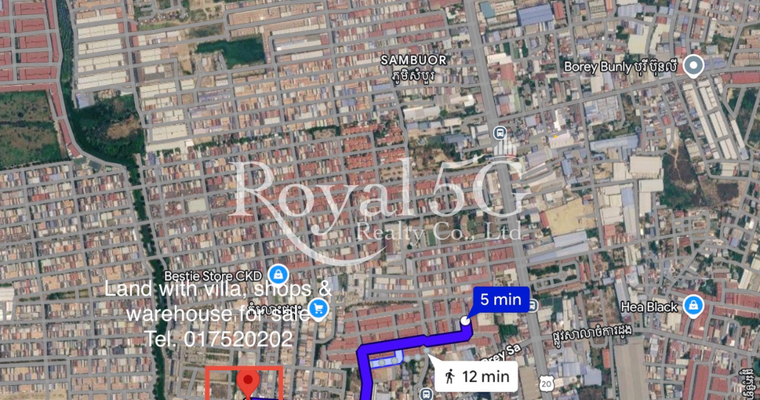 Land with 6,000$/Month Income for Sale near Chamkar Doung Market